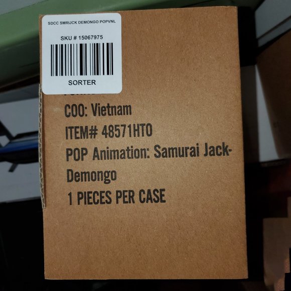 Funko Pop Samurai Jack Demongo #988 (HT 2021 Summer Convention Exc) New in Box - Picture 3 of 3